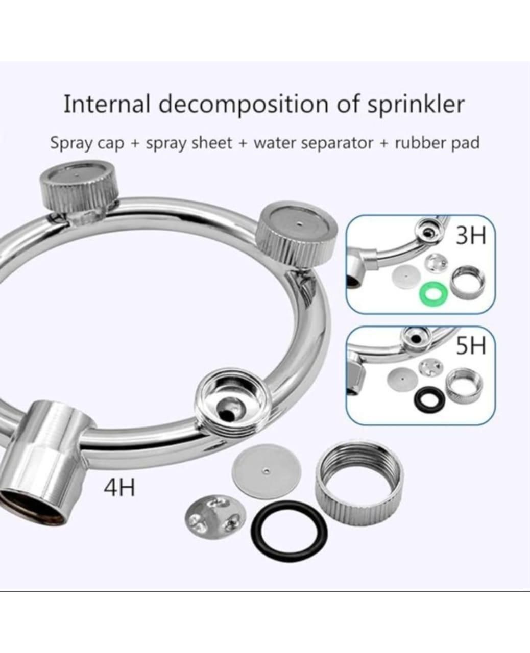 High Pressure Water Nozzle Spray for Garden & Car Cleaning | Durable Metal Spray Gun