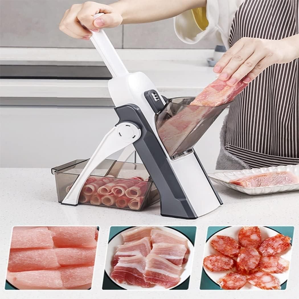 Premium Adjustable Vegetable Slicer – Stainless Steel Mandoline Cutter for Easy Meal Prep