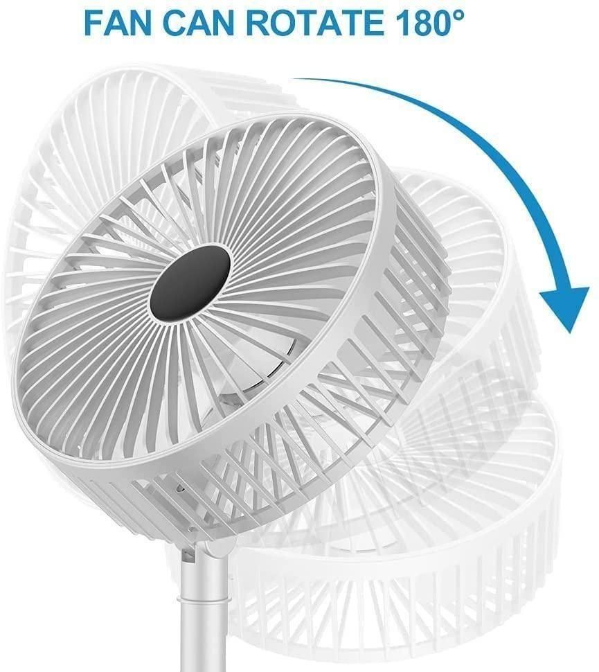 Powerful Rechargeable High-Speed Table Desk Fan | Portable & USB Charging