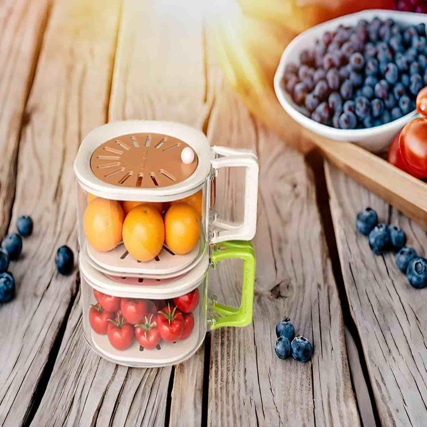 Multi-Purpose Fruit Drain Basket – Portable Kitchen Strainer for Fruits & Vegetables