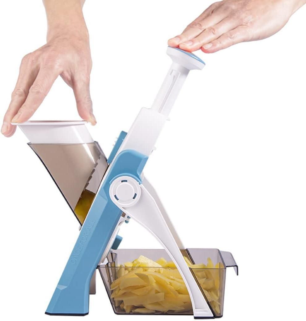 Premium Adjustable Vegetable Slicer – Stainless Steel Mandoline Cutter for Easy Meal Prep