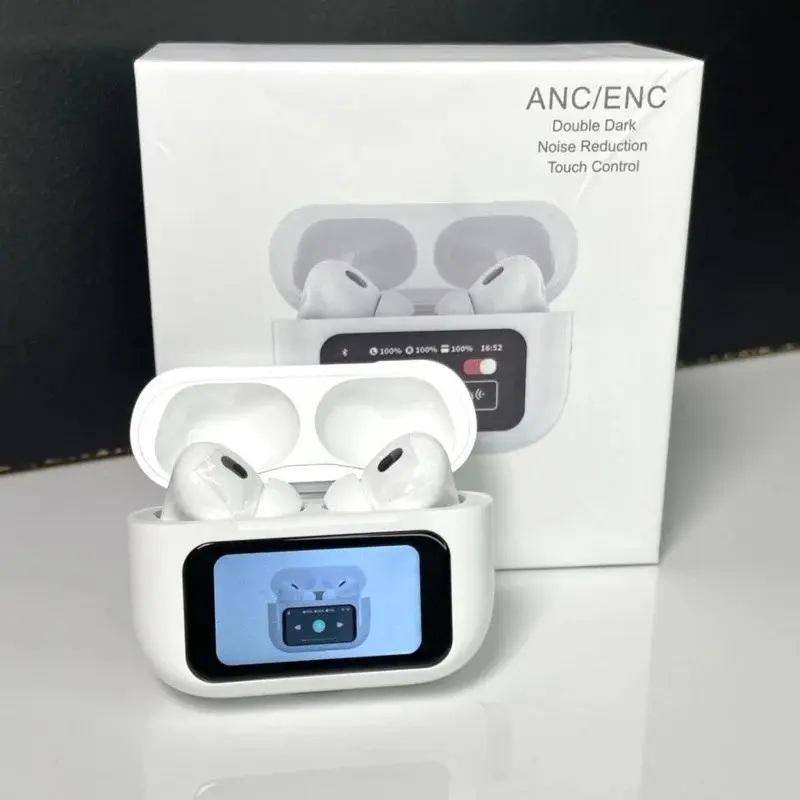 Smart Wireless Earbuds with LCD Touch Screen – High-Performance Sound & Touch Control