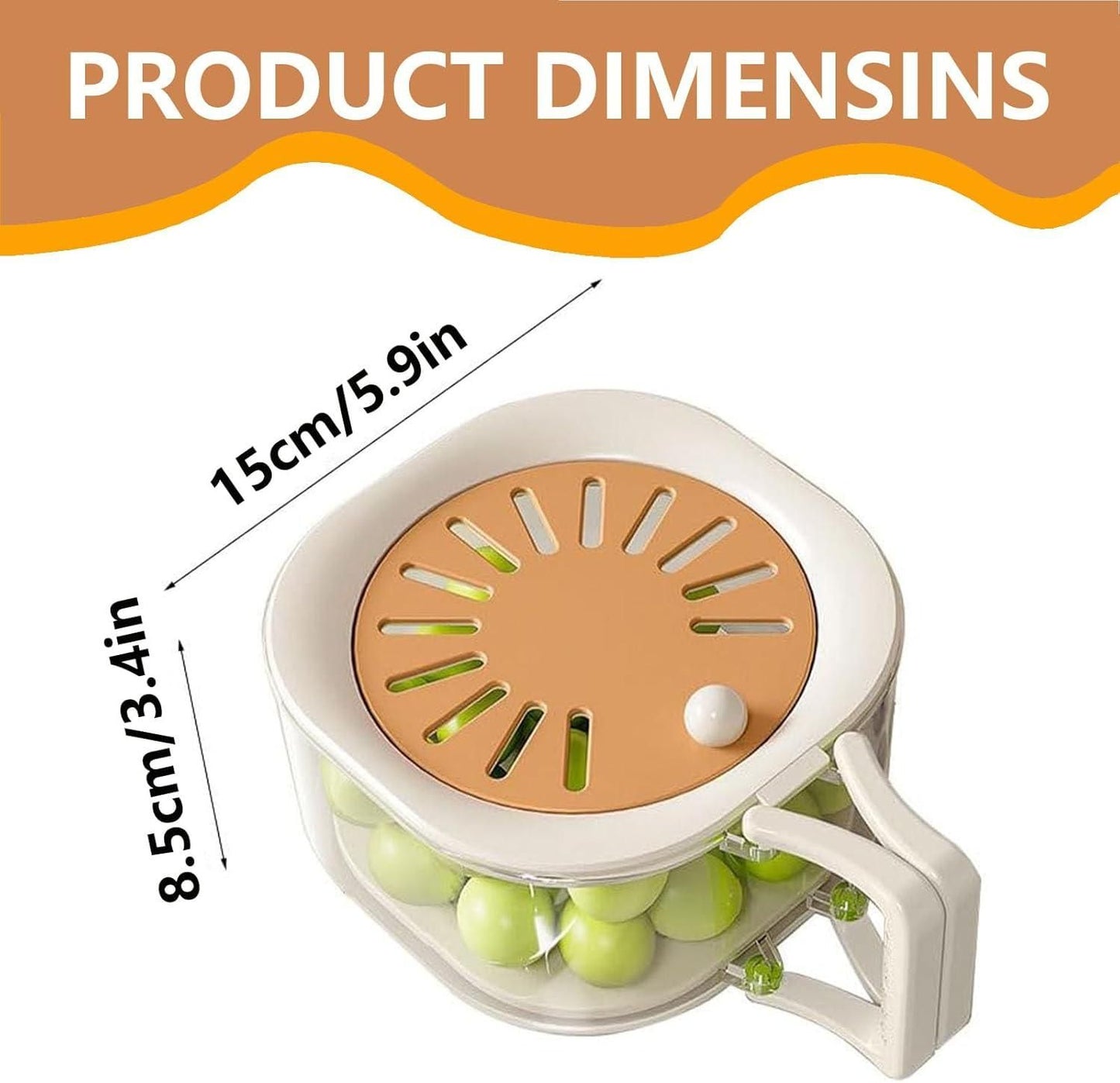 Multi-Purpose Fruit Drain Basket – Portable Kitchen Strainer for Fruits & Vegetables