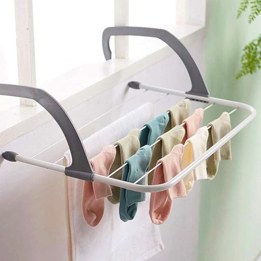 Foldable Cloth Stand for Drying Clothes | Portable Plastic & Metal Laundry Rack | Veens Product